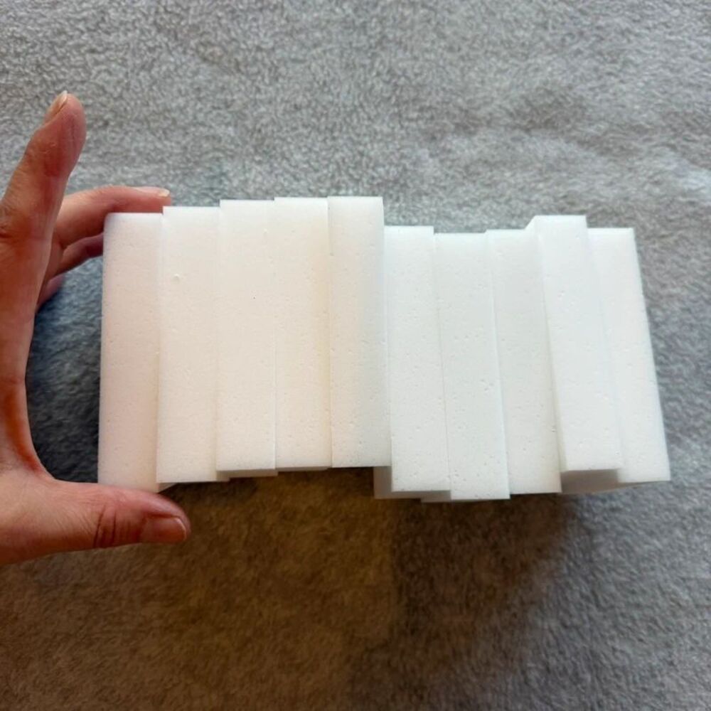 10 white store brand cleaning magic eraser sponges